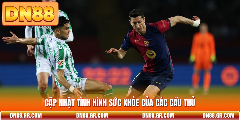 Cập nhật tình hình sức khỏe của các cầu thủ